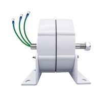 YIGECHENXIN Permanent Magnet Wind Turbine Generator, 48V24V12V Waterproof Controller, Low Speed 3-Phase AC Alternator for DIY Wind Power System(6000W-White),White,24V