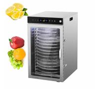 YIGECHENXIN Professional Food Dehydrator with Stainless Steel Trays, Digital Control Panel, Ideal for Making Dried Fruits, Jerky, Dog Treats at Home or Business,220V