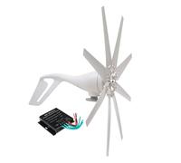 YIGECHENXIN Wind Turbine Generator 4000W 12V 24V 48V DC Output for Off-Grid Power 8 Blade Home Wind Turbine for Renewable Energy Systems with MPPT Controller,220V