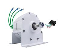 YIGECHENXIN With Base 800W Low RPM Permanent Magnet Generator, 12V 24V 48V DIY Three Phase AC Small Alternator for Hydroelectric/Wind Power Generation (With Controller),12V