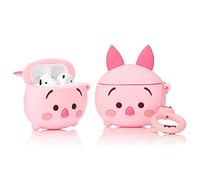 YIGEYI Silicone Case Compatible with Airpods 1&2 Funny Cute 3D Cartoon Cover [DSN 3D Avatar Anime Series] (Piglet)