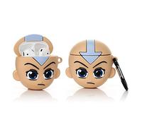 YIGEYI Silicone Case Compatible with Airpods 1&2 Funny Cute 3D Cartoon Cover [Game Animation Cartoon Series] (Aang)