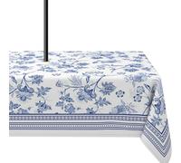 Yighty Outdoor Tablecloth with Umbrella Hole 60x84inch