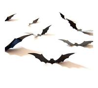 YIGO 120pcs/lot 3D DIY PVC Black Bat Wall Sticker Room Home Decor Art Halloween Decoration Gift Removable Wall Decals