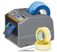 Yigowyigo Automatic Tape Dispenser, Electric Tape Cutter Machine for Tape/Ribbon Width 6-60mm, 999mm MAX Cutting Length, Adhesive Cutter with Antislip Silicone Gear for Sticky Tapes (2025 ZCUT-9 Gray)