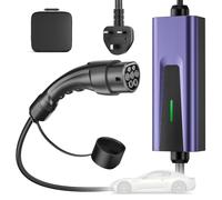 YIGOWYIGO EV Charger Cable Type 2 to 3 Pin Plug, [6M, 10A, 2.3kW] Electric Car Charger with LED Indicator, IP67/IP65 Type 2 Charging Cable 3 Pin with Carry Bag, for Type 2 EVs&PHEVs