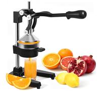Yigowyigo Manual Juicer Hand Press, Cast Iron Manual Citrus Juice Press, Professional Easy to Clean Citrus Squeezer for Lemons, Oranges, Pomegranates, Grapefruits and Other Fruits (Black)