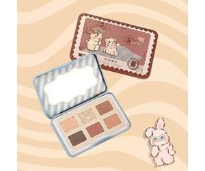 YIGU DIGU - GUGU Postcard 6-Color Eyeshadow Palette - 2 Types 02# Cool Gray Pink - 6.5g