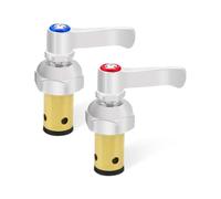 YIGUCS Handle Stem Assembly Hot & Cold Fits for T&S Brass Faucets Replace 002713-40 002714-40, Spindle Assembly for Eterna Valve Replacement