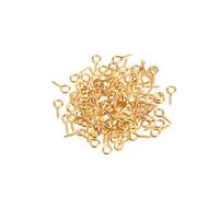 [YIGZYCN] 100pcs Mini Screw Eye Pins Pearl Beads for Jewelry Making Screw Hook Eyelet Clasp Findings Resin Pigment for Earrings