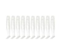 YIGZYCN 10Pcs 4cm 1.1g Swim Lures for Saltwater Baits Soft Fishing Paddle Tail Swimbait Artificial Baits Soft PVC