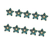 YIGZYCN 10Pcs Flower Shape Cufflinks Buttons Metal Sewing Button Fasteners Clothing Accessories for Garments Jackets Shirt Dress Stylish Alloy Buttons for Jackets