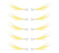 YIGZYCN 10Pcs Lure Pendant Saltwater Fishing Tackle Detachable Spoon Baits Pendant for Treble Hook Equipment Rustproof