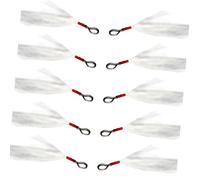 YIGZYCN 10Pcs Lure Pendant Saltwater Fishing Tackle Detachable Spoon Baits Pendant for Treble Hook Equipment Rustproof