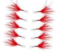 YIGZYCN 10Pcs Lure Pendant Saltwater Fishing Tackle Detachable Spoon Baits Pendant for Treble Hook Equipment Rustproof