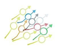 YIGZYCN 10Pcs Pool Billiard Aiming Guide Replacement Billiards Training Ball Position Marker for Intermediate Player Cue Aiming Practice Accessories