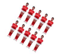 YIGZYCN 10Pcs Table Soccer Figures Foosball Replacement Players Small Player Table Football Replacement Part Enduring Hard Foosball Man