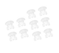 YIGZYCN 10Pieces Intermediate Lock White Curtain Track End Stop For Operations In Any Room