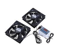 YIGZYCN 120mm USB Cabinet Cooling Fans Featuring Adjustable Thermostat For Home Theater And Equipment USB Cooling Fan