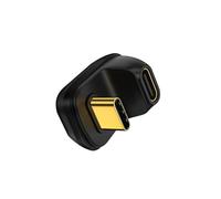YIGZYCN 180 Degree Type C Male To Female Adapter Charging Connector With 100W Quick Charging And 40Gbps Data Transfer Function