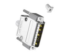 YIGZYCN 1pc 30Amp Mixed D-Sub Connector 9W4 Male and Female, 5+4D-SUB Pin Power Mixed, Secure PCB Mount