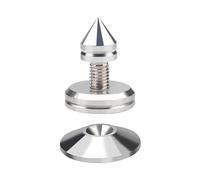 YIGZYCN 1Set Silver Music Box Isolation Spikes Metal Feet Pad Set for HiFi Speakers