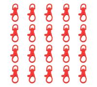 YIGZYCN 20 Pack Multicolor Clasps Jewelry Accessories with Quick Releasing Keychain Finding Texture for Keychain Lobster Clasp