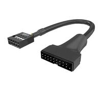 YIGZYCN 20Pin 19Pin USB3.0 To 9Pin USB 2.0 Male Female Motherboards Cable Adapter Cord Computer Cable Connectors Motherboards Header
