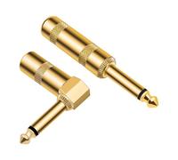 YIGZYCN 2pcs/set 6.35mm Plugs Connectors 6.35 Welding Plugs Portable Connection 1/4inch Plugs Welding Type