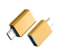 YIGZYCN 2pcs USB C To USB Adapter Type C Male To USB3.0 Female Converters For Electronics Devices Easy Use Charging &Data