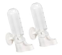 YIGZYCN 2Pieces Bird Cage Hanging Water Dispenser Automatic Gravities Waterer Bottle for Parrots Small Birds Canaries Budgies Parrots Water Dispenser