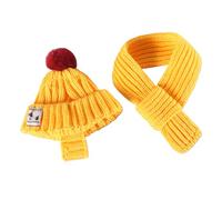 YIGZYCN 2Pieces Knitted Dog Hat Scarf Set Winter Warm for Pets Party Decorations Knitted Dog Winter Hat Scarf Set Pet Outfits for Small Dogs