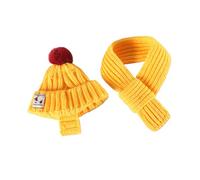 YIGZYCN 2Pieces Knitted Dog Hat Scarf Set Winter Warm for Pets Party Decorations Knitted Dog Winter Hat Scarf Set Pet Outfits for Small Dogs