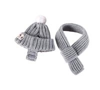 YIGZYCN 2Pieces Knitted Dog Hat Scarf Set Winter Warm for Pets Party Decorations Knitted Dog Winter Hat Scarf Set Pet Outfits for Small Dogs