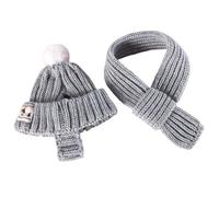 YIGZYCN 2Pieces Knitted Dog Hat Scarf Set Winter Warm for Pets Party Decorations Knitted Dog Winter Hat Scarf Set Pet Outfits for Small Dogs