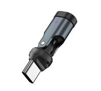 YIGZYCN 3 180°+360° Rotatable USB C Adapter PD240W 5A Fast 480Mbps Sync LED Aluminum USB C Angled Fast Charging Connectors