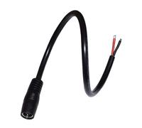 YIGZYCN 30cm DC7.9mmx0.9mm Power Supply Cable 7909 Female Connector To Bare End 16AWG For Solar Cell And Electronics Black