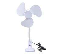 YIGZYCN 360 Rotating Clip On Fan 5.5inch Variable Speed Controls Flexible Neck Fan For Computer Desk Setups Portable USB Clamp Fan With Speed Controls