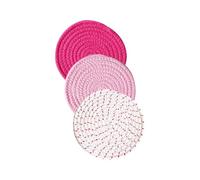 YIGZYCN 3Pcs Cotton Rope Placemat Nonslip for Kitchen Dining Kitchen Countertop Protectors