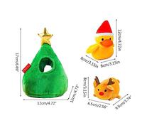 YIGZYCN 3pcs Funny Plush Toy With Call/Sound Paper Hidden Food Interactive Toy Pet Dog Toy Photography Props