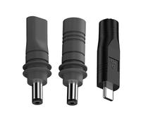 YIGZYCN 3PCS Type C To 5.5x2.1mm Power Cable Adapters For Small Antennae PD20V 100W USB C Adapter Set High Efficiency