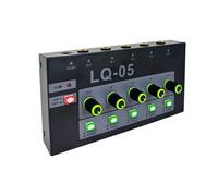 YIGZYCN 4/8 Channel Sound Mixer Portable Stereo with Metal Housing for Studio and Outdoor Sound Console Podcasting Band Practice and Mobile Music Production