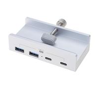 YIGZYCN 4 In 1 Clip Docking Station 5Gbps USB3.0 Concentrator Adapter Aluminum Alloy External Multi Port Type C USB Splitter