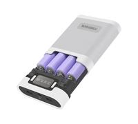 YIGZYCN 4 Section Detachable 18650 Battery Storage Box Set Portable Charging Case Easy Assembly ABS Texture for Repair Holder