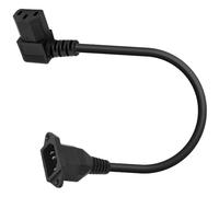 YIGZYCN 90 Degree IEC320 C13 To C14 Panel Mount Power Cable C13 Female To C14 Male Power Supply Extension Cord C14 To C13