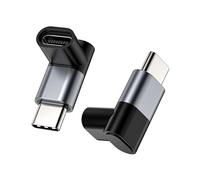 YIGZYCN 90Degree USB C Adapter Type C Adapter 4K Video Output With 100W Power Delivery For Phone Laptop Tablets