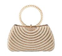 YIGZYCN Adjustable Strap Evening Purse Faux Pearls Accent Wedding Reception Essential Practical Prom Accessory Luxury Crossbody Handbag
