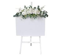 YIGZYCN Artificial Flower Swag Decorative Swag For Wedding Ceremony Sign Wedding Reception Backdrops Party Table Decoration Stage Flower
