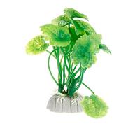 YIGZYCN Artificial Green Aquatic Plant Small Aquarium Decor Landscape For Beautify Aquariums Landscaping Hiding Plastic Pots Indoor