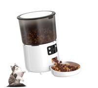 YIGZYCN Automatic Puss Food Dispenser 4L Real Time Remote App Access Scheduled Feeding USB Connection Portion Feeder